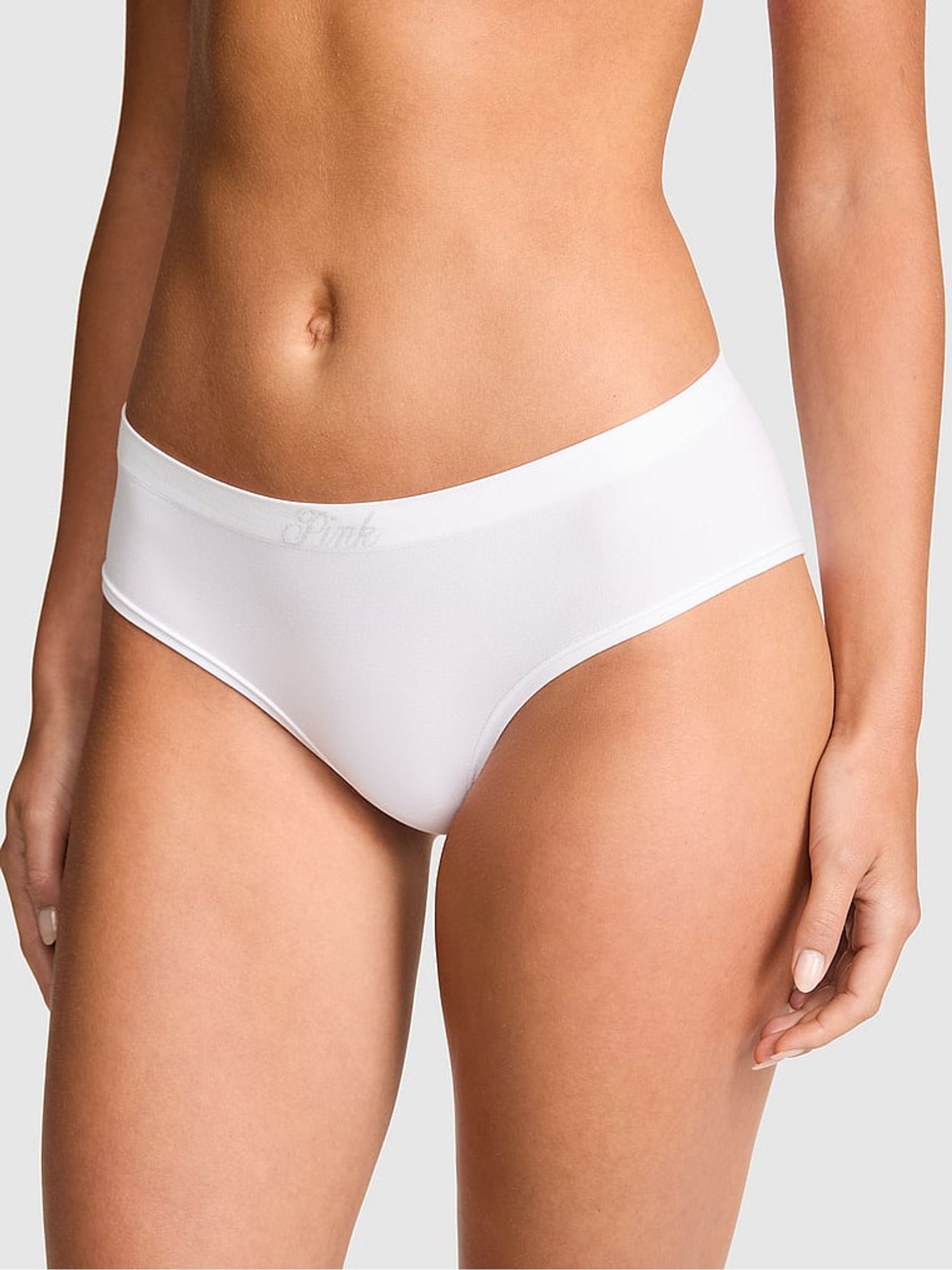 Victoria's Secret PINK White Hipster Seamless Knickers