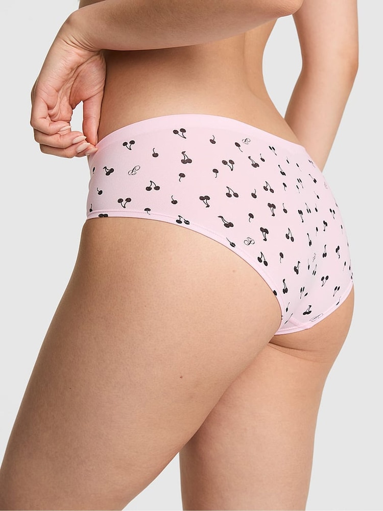 Victoria's Secret Pink Pink Tulip Cherry Print Hipster Knickers - Image 2 of 2 Victoria's Secret Pink Pink Tulip Cherry Print Hipster Knickers - Image 2 of 2