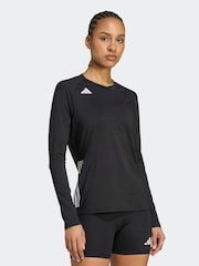 adidas Black Hilo Long Sleeve Volleyball Jersey - Image 3 of 7