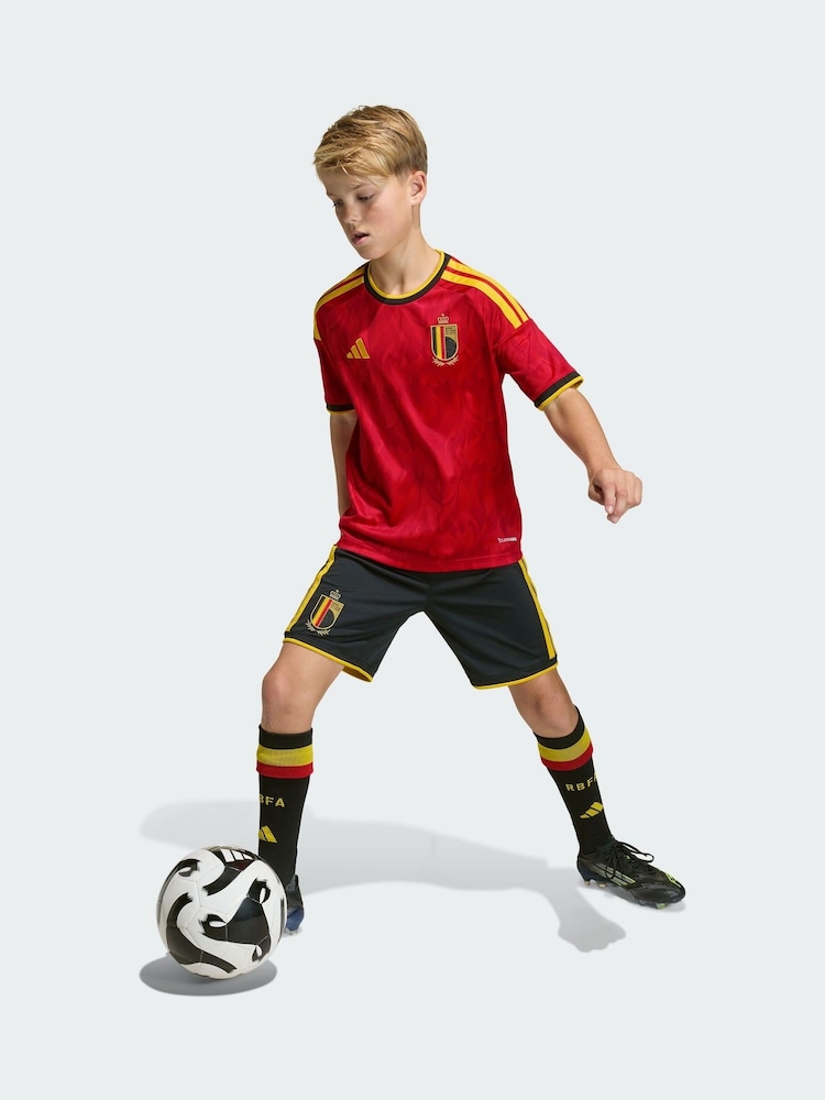 adidas Black Belgium 26 Home Shorts - Image 1 of 5