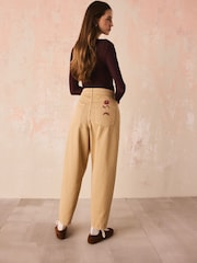 Cath Kidston Camel Twill Chino Trousers - Image 1 of 5