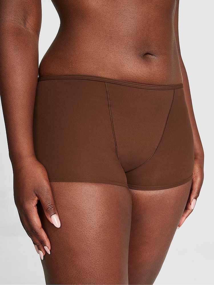 Victoria's Secret Pink Ganache Nude Boyshort Period Knickers - Image 1 of 2 Victoria's Secret Pink Ganache Nude Boyshort Period Knickers - Image 1 of 2