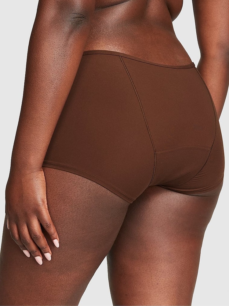 Victoria's Secret Pink Ganache Nude Boyshort Period Knickers - Image 2 of 2 Victoria's Secret Pink Ganache Nude Boyshort Period Knickers - Image 2 of 2