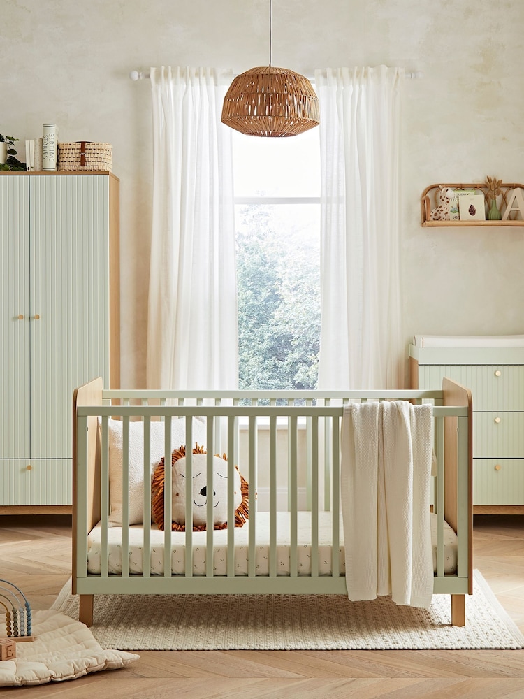Cuddleco Green Remi 3 Piece Nursery Furniture Set - Image 1 of 6