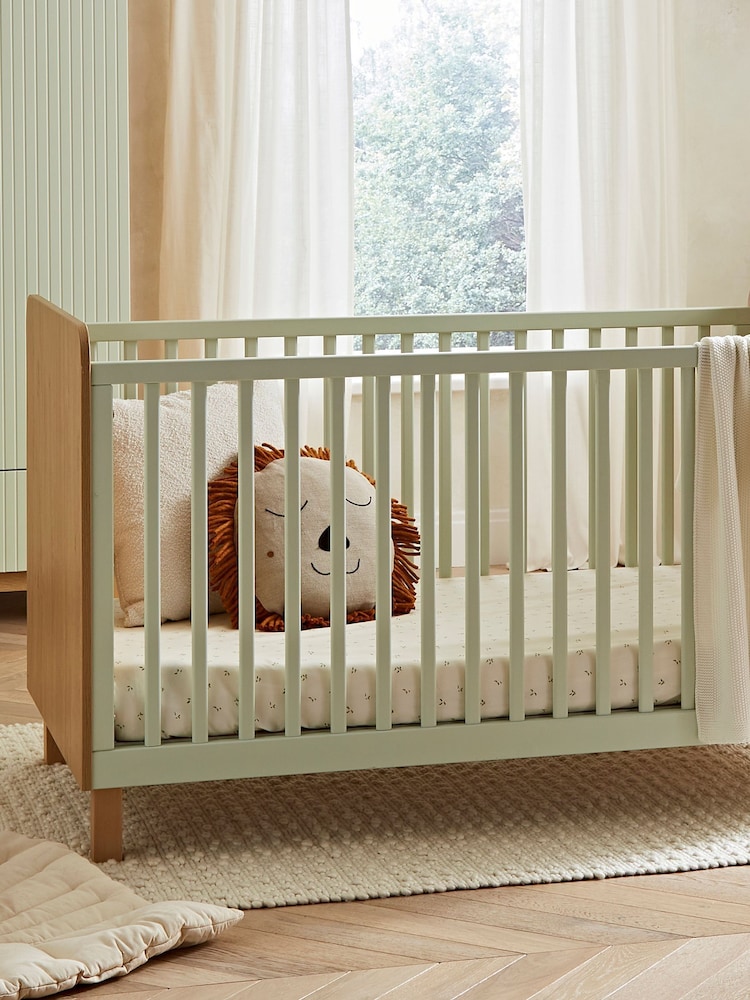 Cuddleco Green Remi Cot Bed - Image 1 of 4 Cuddleco Green Remi Cot Bed - Image 1 of 4