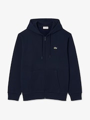 Lacoste Blue Zip Up Hoodie - Image 5 of 8