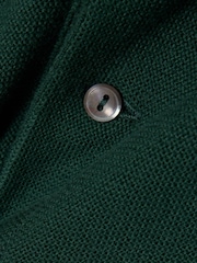 Lacoste Green Classic Fit Long Sleeved Knitted Polo Shirt - Image 6 of 6