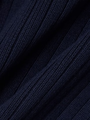 Lacoste Blue Relaxed Fit Made in France Long Sleeved Polo Sweater - Image 2 of 3