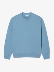 Lacoste Sky Blue Classic Fit Fleece Sweatshirt - Image 5 of 7