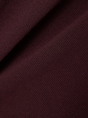 Lacoste Brown Regular Fit Zipped High Neck Cotton Sweater - Image 4 of 4