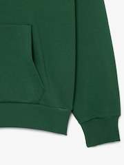 Lacoste Green Classic Fit Fleece Hoodie - Image 3 of 4