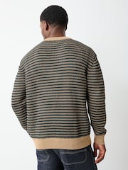 Lacoste Cream Relaxed Fit Knitted Cardigan - Image 3 of 7