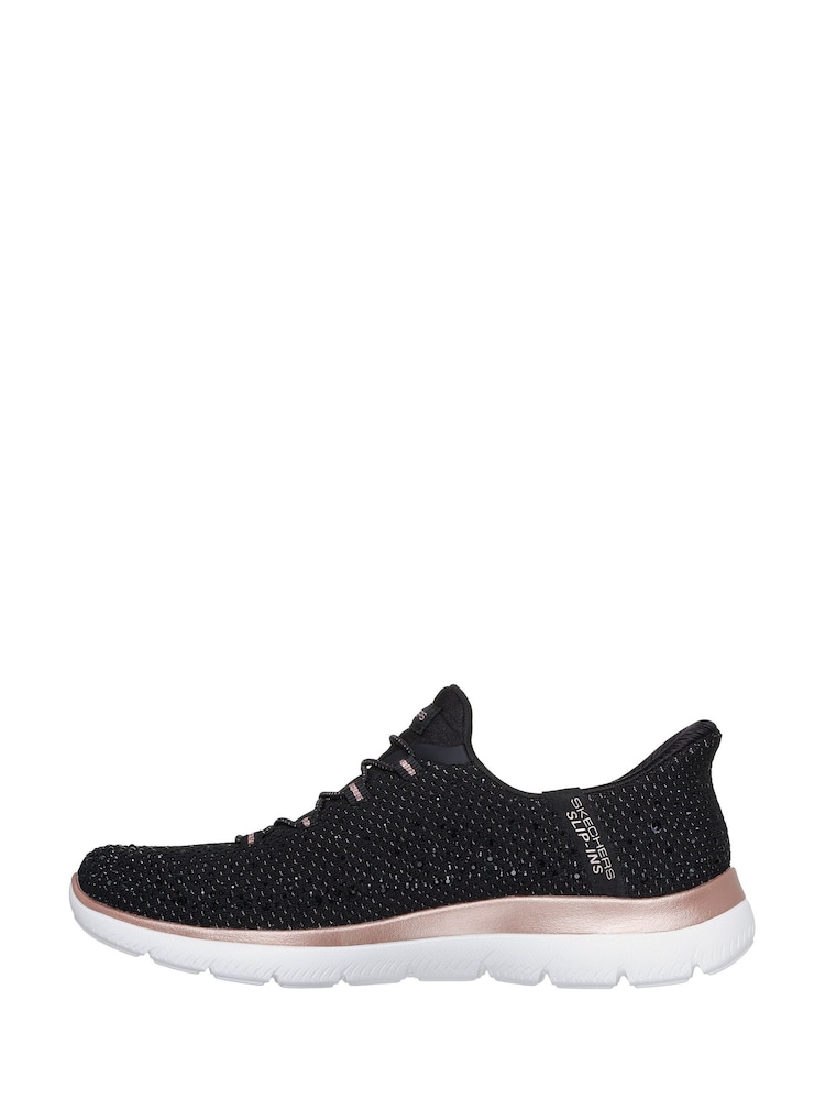 Skechers Black Summits Brilliant Shine - Image 2 of 5 Skechers Black Summits Brilliant Shine - Image 2 of 5