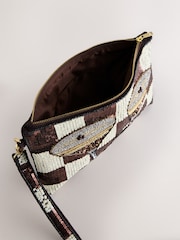 Chocolate Brown Espresso Martini Embellished Pouch - Image 5 of 5