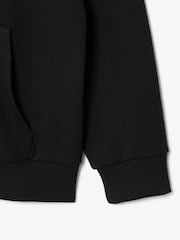 Lacoste Black Classic Fit Fleece Zipped Front Hoodie - Image 3 of 3