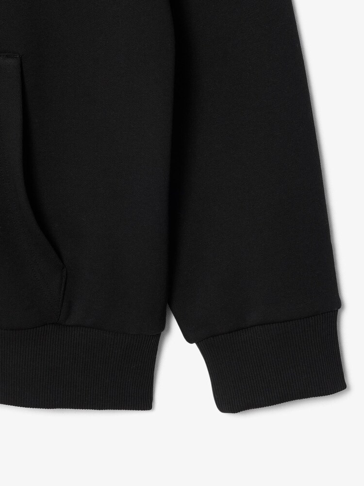 Lacoste Black Classic Fit Fleece Zipped Front Hoodie - Image 3 of 3