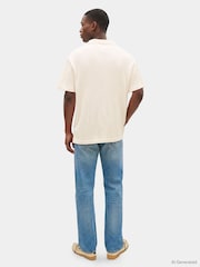 Tommy Hilfiger Natural Relaxed Fit Open Knit Polo Shirt - Image 3 of 5