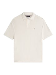 Tommy Hilfiger Natural Relaxed Fit Open Knit Polo Shirt - Image 5 of 5