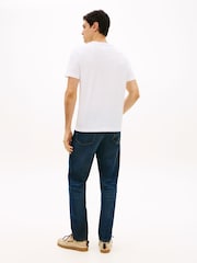 أبيض - Tommy Hilfiger Jersey Logo T-Shirt - Image 3 of 5