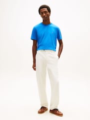 Tommy Hilfiger Blue Flag Embroidery Crew Neck T-Shirt - Image 2 of 5