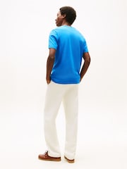 Tommy Hilfiger Blue Flag Embroidery Crew Neck T-Shirt - Image 3 of 5