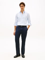 Tommy Hilfiger Sweet Blue / Stripe Flex Regular Fit Stripe Poplin Shirt - Image 2 of 5