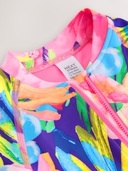 Bright Tropical Sunsafe Long Sleeve Swimsuit (3mths-7yrs) - Image 7 of 8