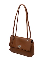 Pure Luxuries London Elka Leather Evening Brown Bag - Image 4 of 4