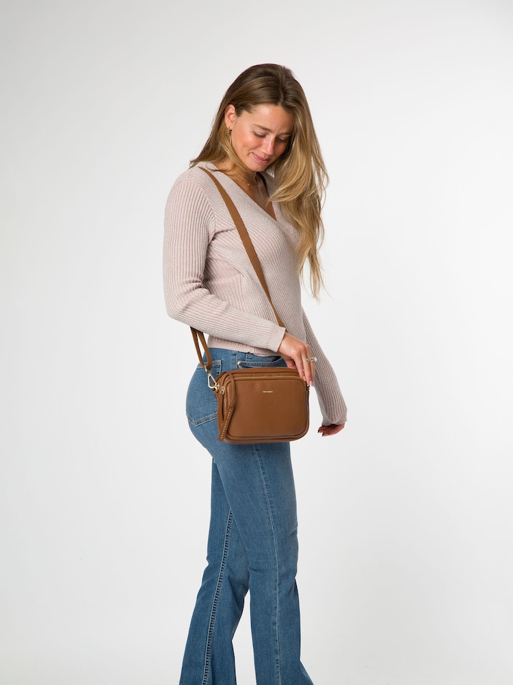 Τσάντα Χιαστί Pure Luxuries London Eris από Δέρμα σε Καφέ Χρώμα - Εικόνα 1 από 7