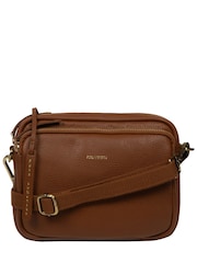 Τσάντα Χιαστί Pure Luxuries London Eris από Δέρμα σε Καφέ Χρώμα - Εικόνα 3 από 7