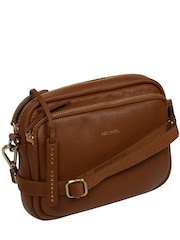 Τσάντα Χιαστί Pure Luxuries London Eris από Δέρμα σε Καφέ Χρώμα - Εικόνα 6 από 7