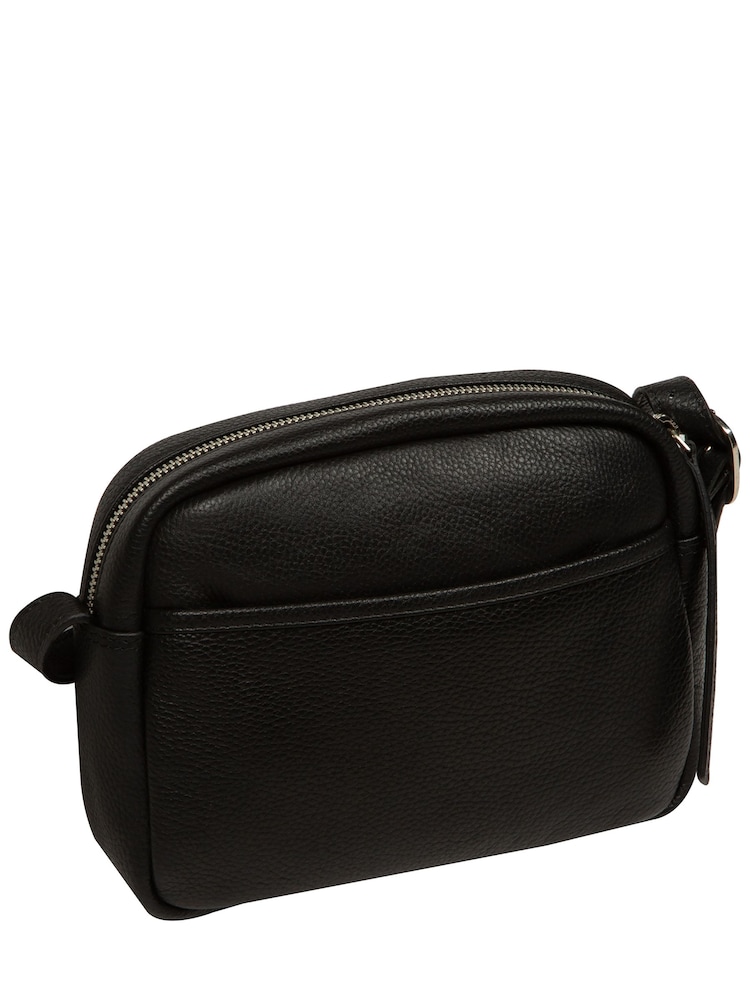 Cultured London Ariella Leather Cross-Body Black Bag - Image 2 of 6 Cultured London Ariella Leather Cross-Body Black Bag - Image 2 of 6