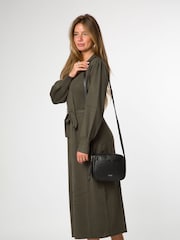 Cultured London Ariella Leather Cross-Body Black Bag - Image 5 of 6