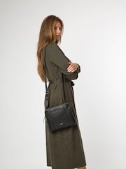 Cultured London Celina Leather Cross-Body Black Bag - Image 4 of 5