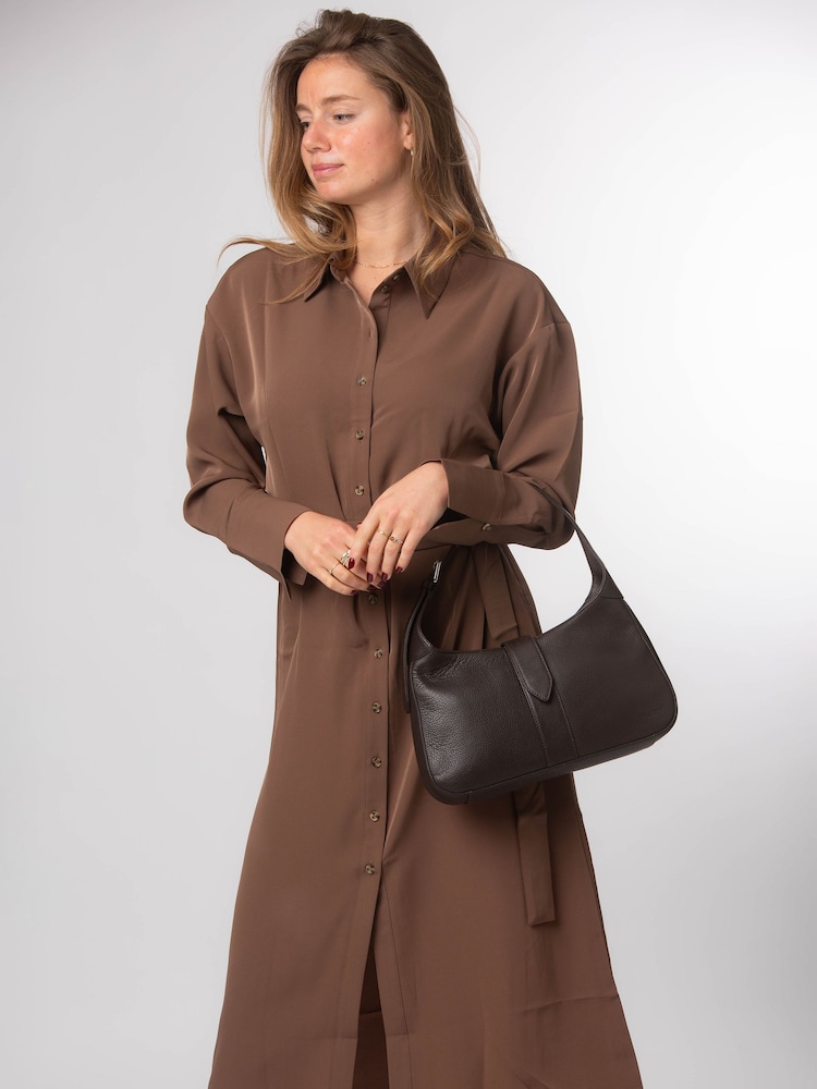 Brun - Pure Luxuries London Suki skinnveske - Bilde 6 av 6