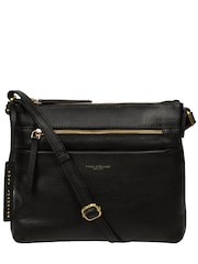 Μαύρη δερμάτινη τσάντα χιαστί Pure Luxuries London Whimzy - Εικόνα 1 από 4