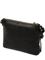 Μαύρη δερμάτινη τσάντα χιαστί Pure Luxuries London Whimzy - Εικόνα 2 από 4