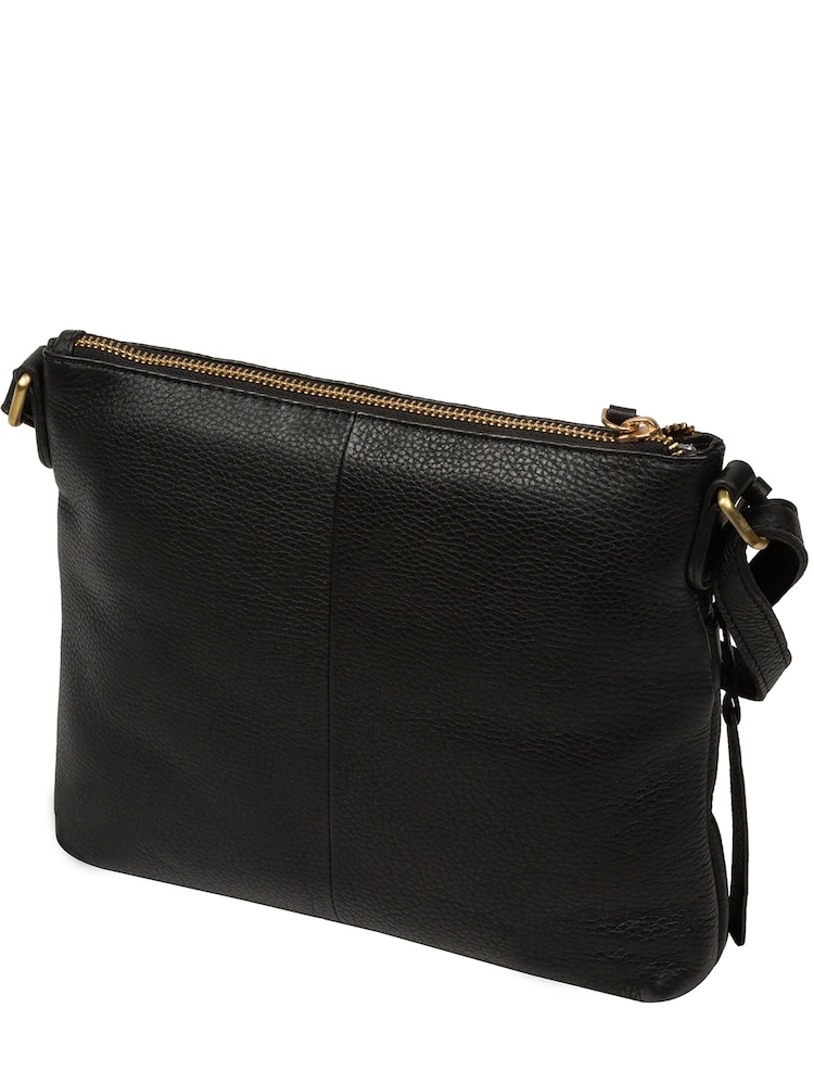 Μαύρη δερμάτινη τσάντα χιαστί Pure Luxuries London Whimzy - Εικόνα 2 από 4