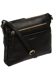 Μαύρη δερμάτινη τσάντα χιαστί Pure Luxuries London Whimzy - Εικόνα 4 από 4