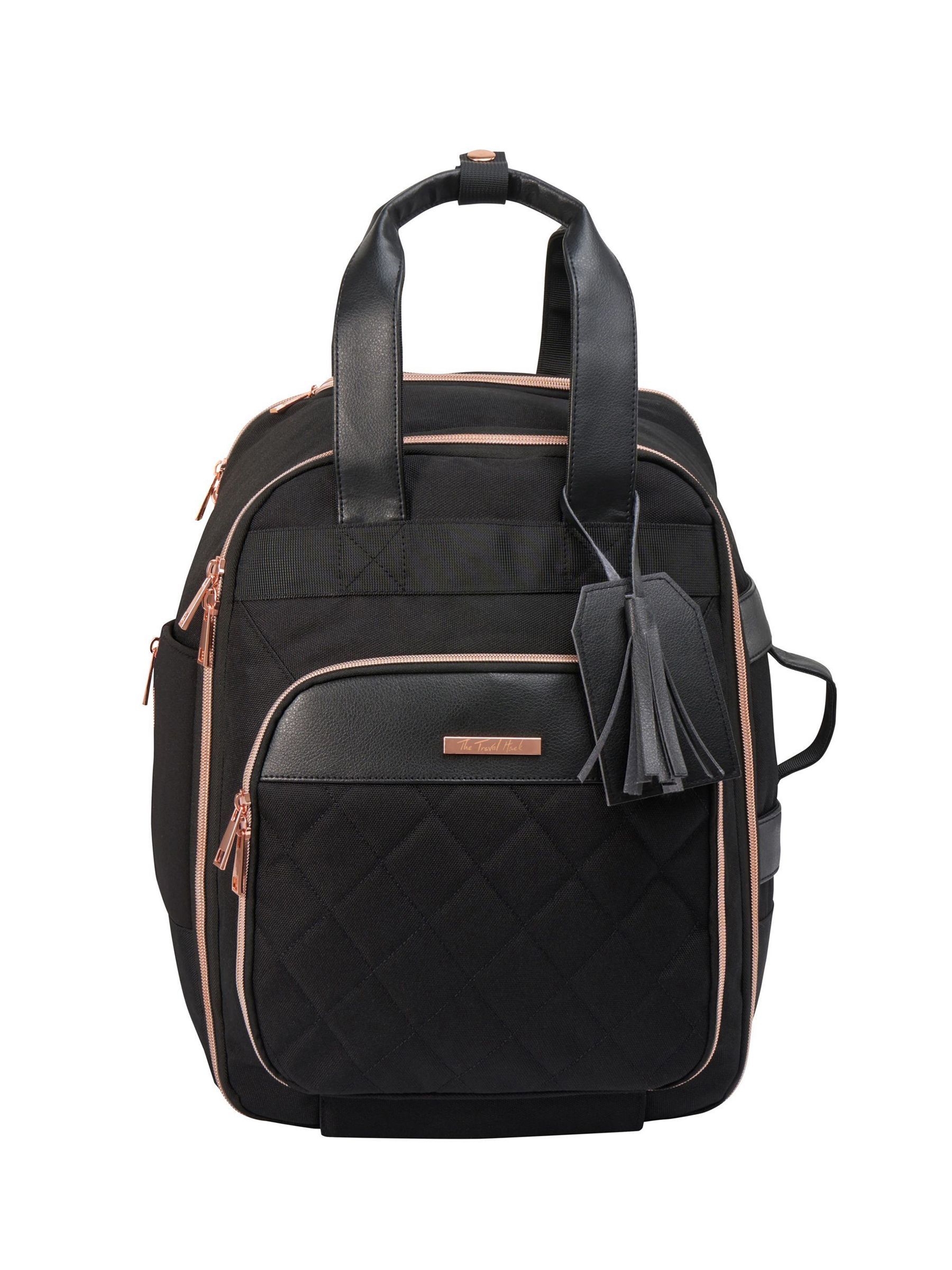 Cabin Max Women's Black Travel Hack Hybrid Trolley Backpack