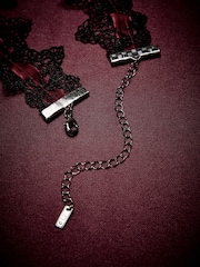 Black Halloween Rose Choker Necklace - Image 3 of 3