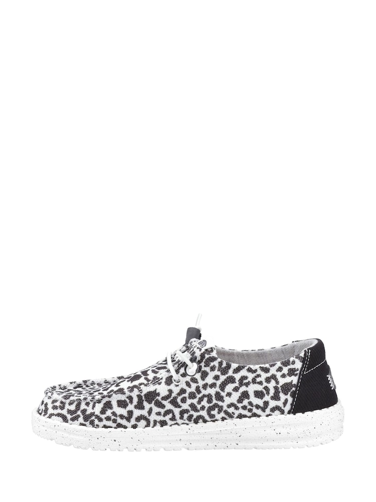 HEYDUDE Black Wendy Leopard Shoes - Image 2 of 5