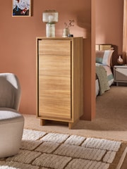 MADE.COM Oak Effect Kaci 4 Drawer Tall Chest - Image 1 of 6