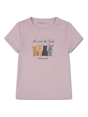 Abercrombie & Fitch Cat Graphic Short Sleeve Baby T-Shirt - Imagen 1 de 3