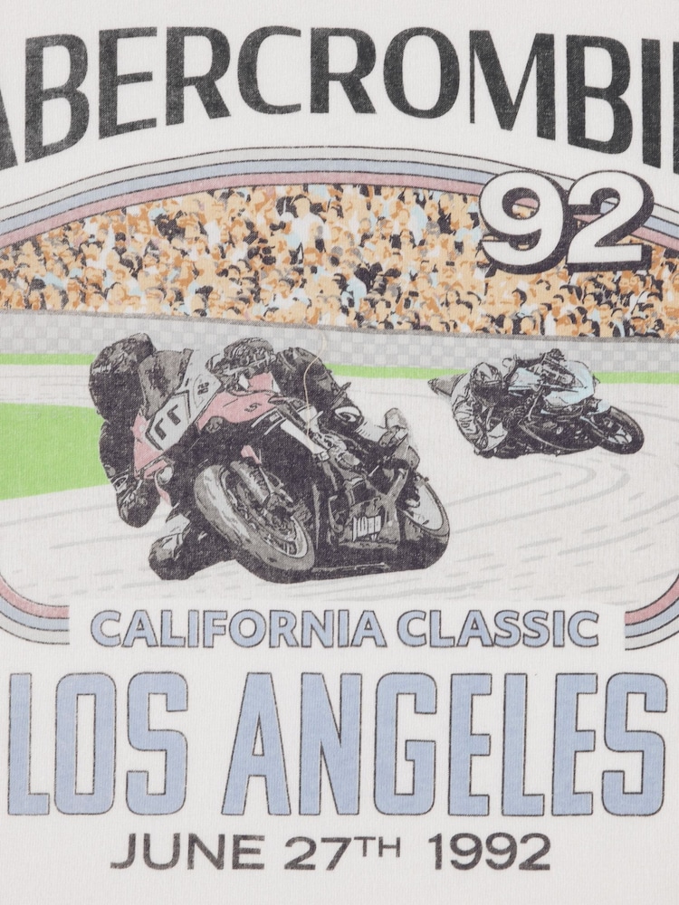 Abercrombie & Fitch Grey California Classic Short Sleeve T-Shirt - Image 3 of 3