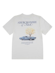 Abercrombie & Fitch Grey Auto Club Short Sleeve T-Shirt - Image 2 of 4