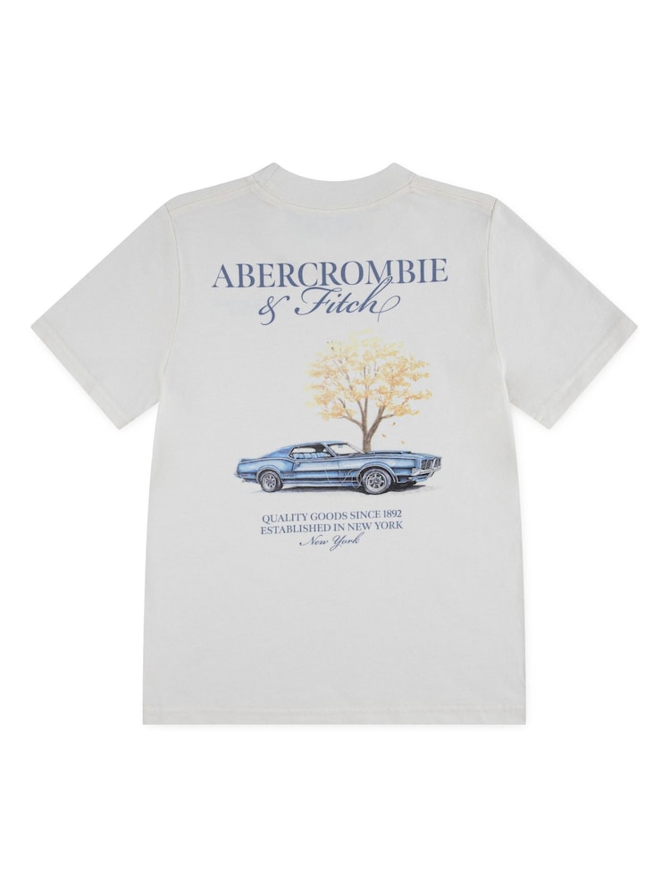 Abercrombie & Fitch Grey Auto Club Short Sleeve T-Shirt - Image 2 of 4