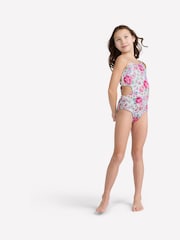 Abercrombie & Fitch White Asymmetric Cut-Out Swimsuit - Image 4 of 7