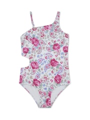 Abercrombie & Fitch White Asymmetric Cut-Out Swimsuit - Image 5 of 7