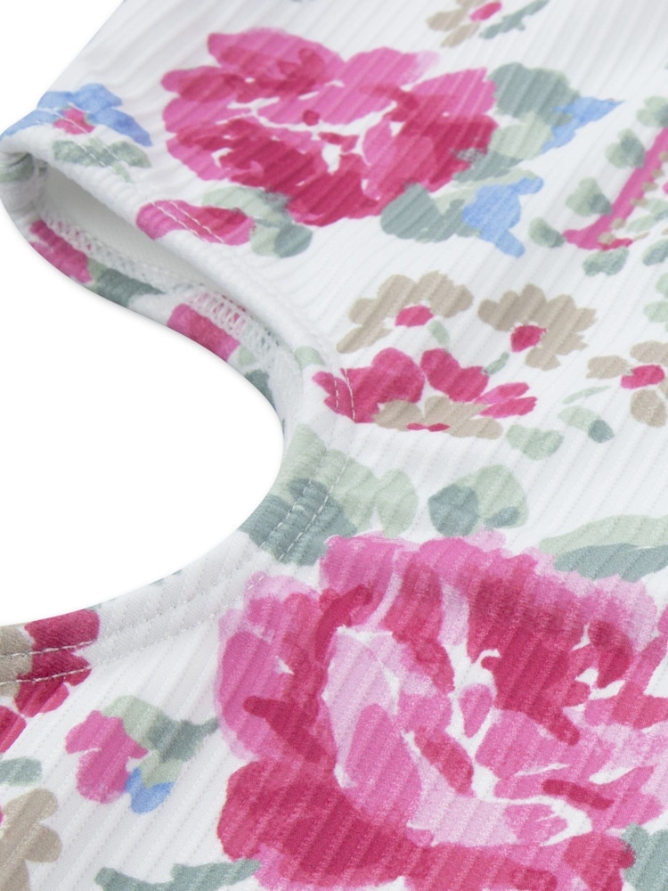 Abercrombie & Fitch White Asymmetric Cut-Out Swimsuit - Image 7 of 7